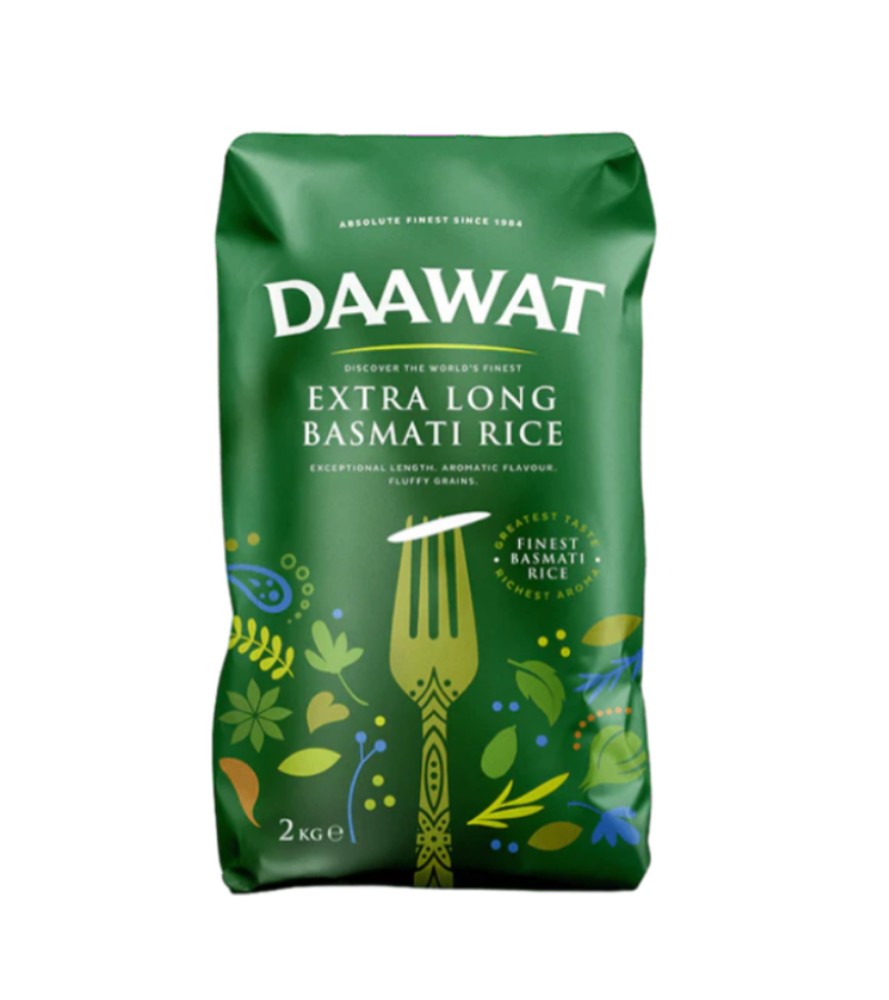 Daawat extra Long 2 kg (1) DAAWAT EXTRA LONG BASMATI RICE - Image 1